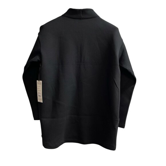 Mondetta Jacket Womens M Black Open Front Cocoon Cardigan Sweatshirt Athleisure - Picture 2 of 8